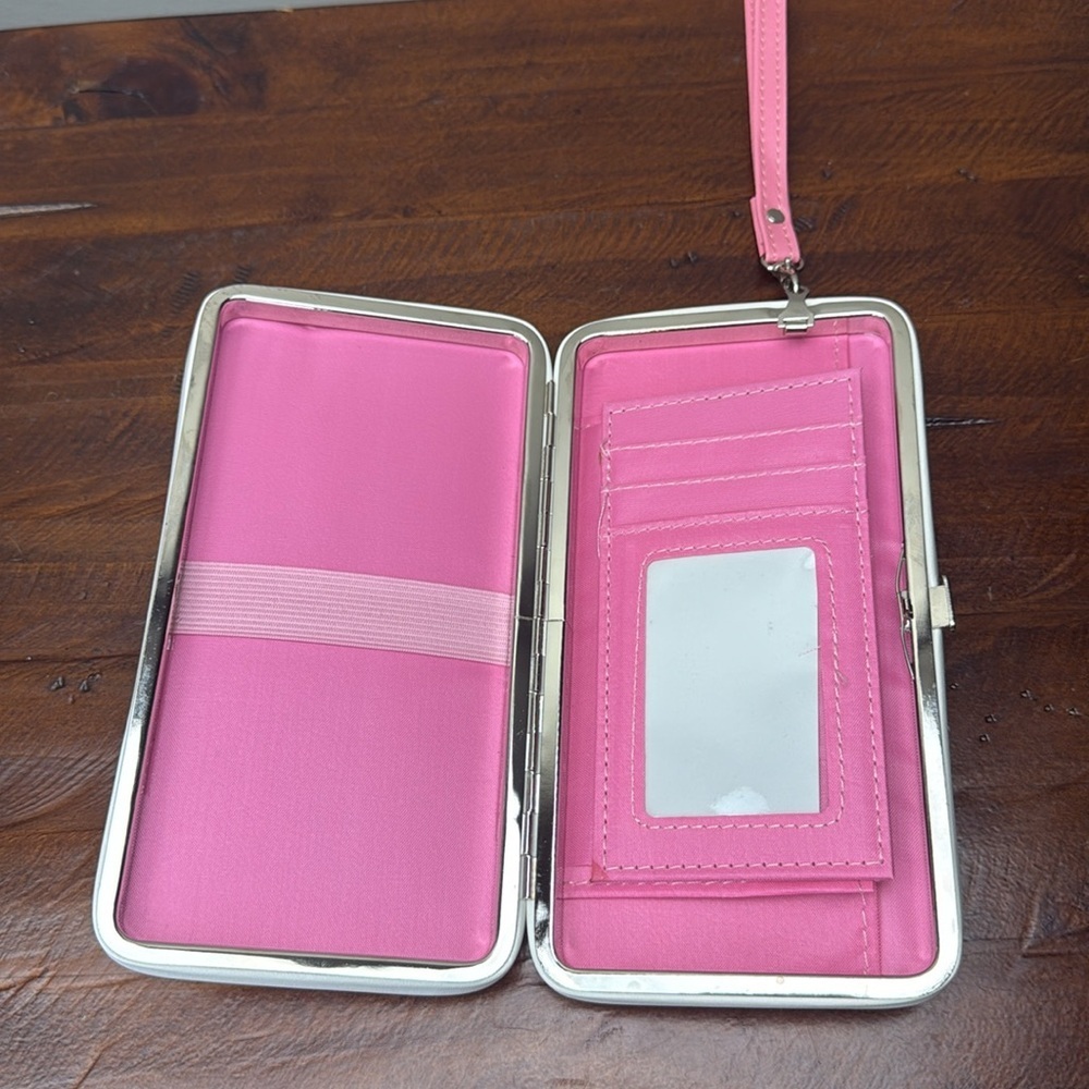 Pink Bow Clutch Wallet - Picture 9 of 11